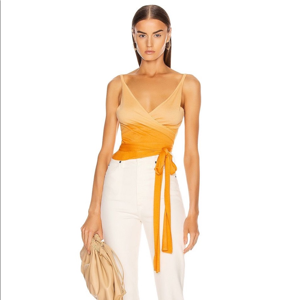 NWOT JONATHAN SIMKHAI - Ombre Cashmere Wrap Top